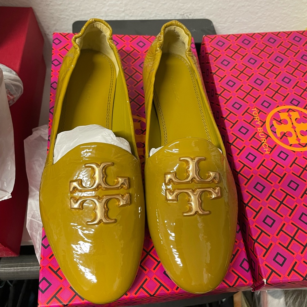 Tory burch Eleanor palm leaf loafers 7.5 brand new